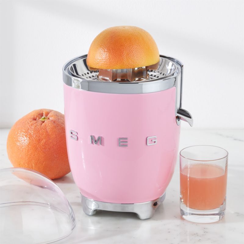 Smeg Pink Citrus Juicer + Reviews | Crate and Barrel | Crate & Barrel