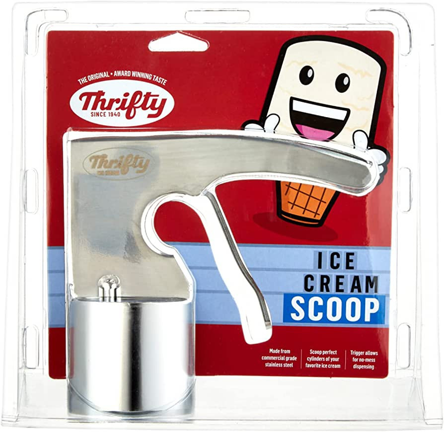 Thrifty Stainless Steel Cylindrical Ice Cream Scoop | Amazon (US)