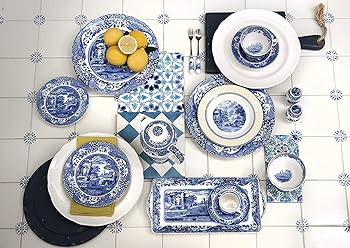 Spode Blue Italian Dinner Plates - Set of 4 (10.5 inch Dinner Plate) | Amazon (US)