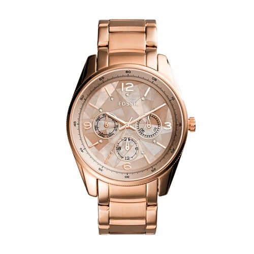 Fossil Justine Multifunction Rose Gold-Tone Stainless Steel Watch  Jewelry - BQ3100 | Fossil (US)