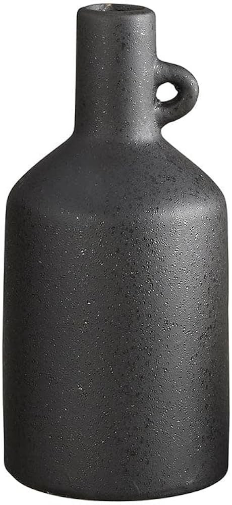 47th & Main Modern Pottery Jug | Narrow Mouth Stoneware Vase for Home Décor, 9" Tall, Charcoal G... | Amazon (US)