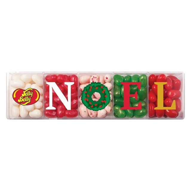 Jelly Belly Christmas 5-Flavor NOEL Clear Gift Box of Jelly Beans - 4 Ounces of Holiday Candy | Walmart (US)