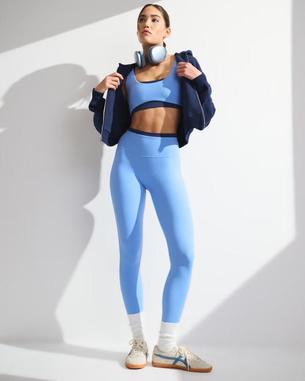 YPB studioFLEX Double-Layered Sports Bra | Abercrombie & Fitch (US)