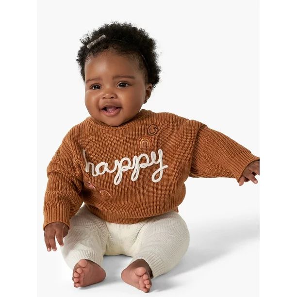 Modern Moments By Gerber Baby Girl Matching Sister Sweater, Sizes 0/3M-18M - Walmart.com | Walmart (US)