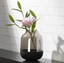 Scott Living Gray Glass Table Vase | Wayfair North America