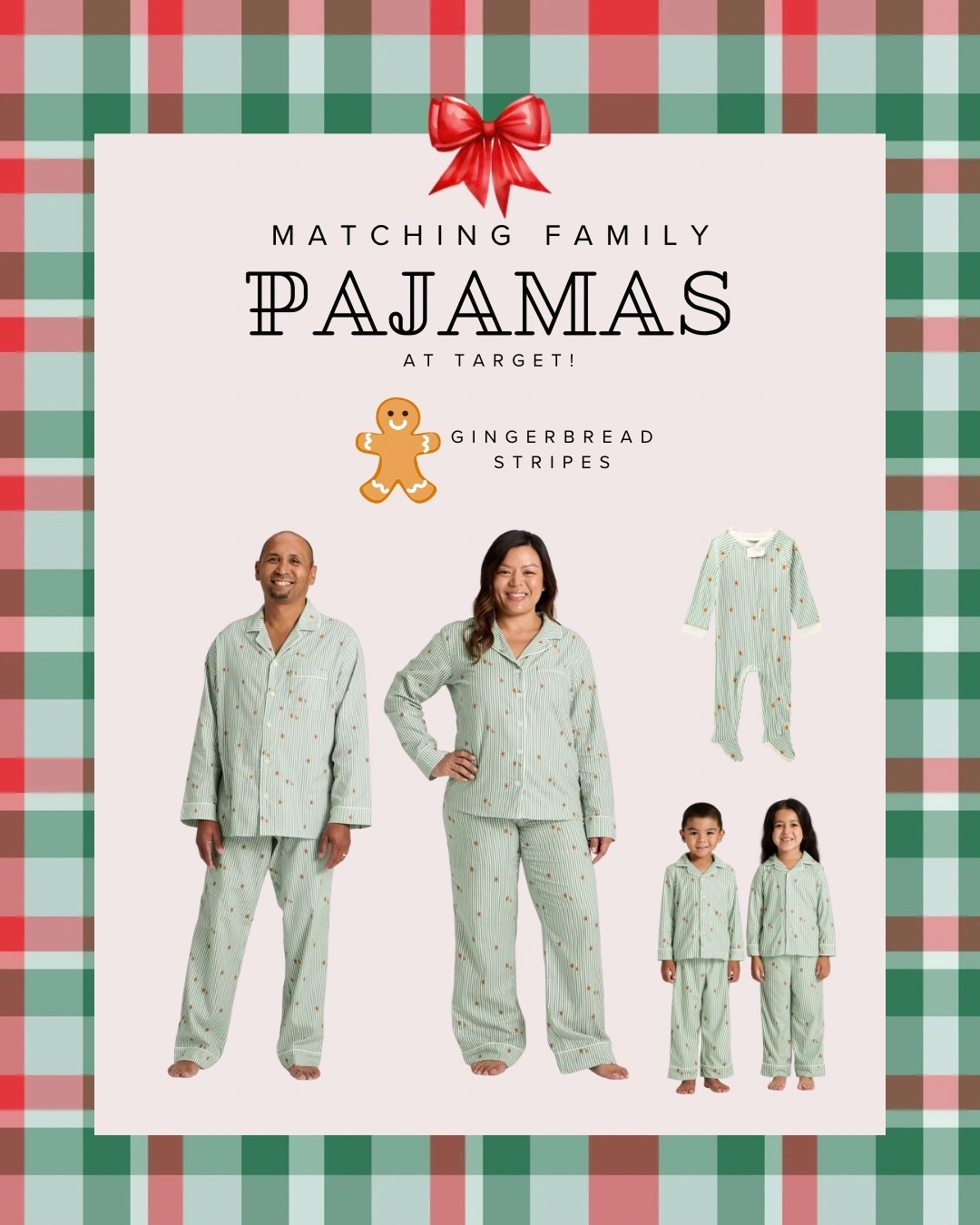 affordable and cute matching family Christmas pajamas from Target! 

#LTKFamily #LTKHoliday #LTKFindsUnder50