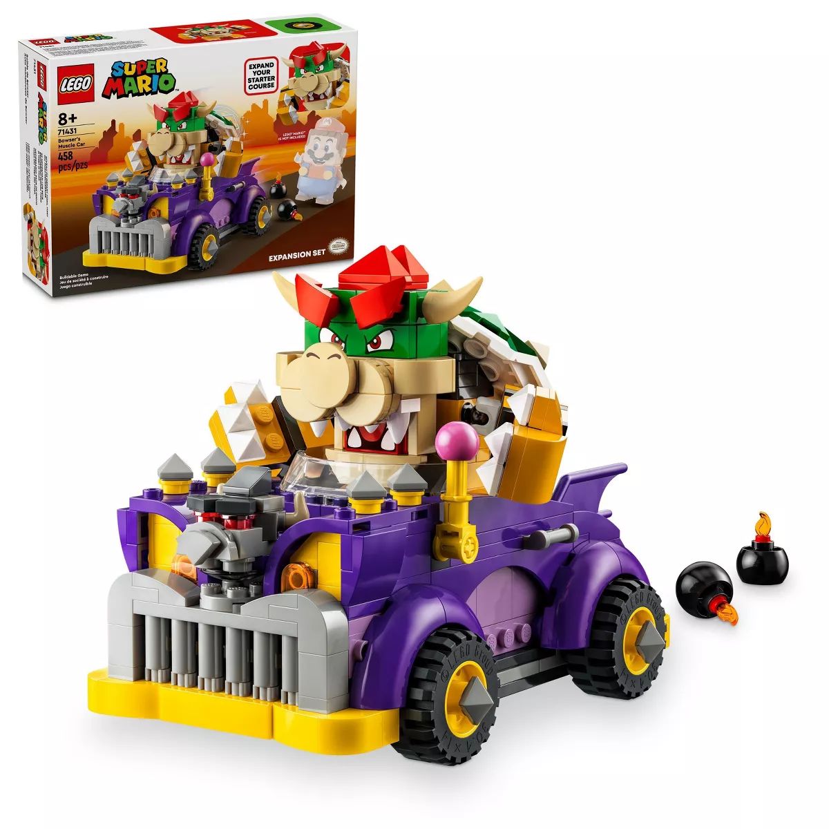 LEGO Super Mario Bowser’s Muscle Car Expansion Set 71431 | Target