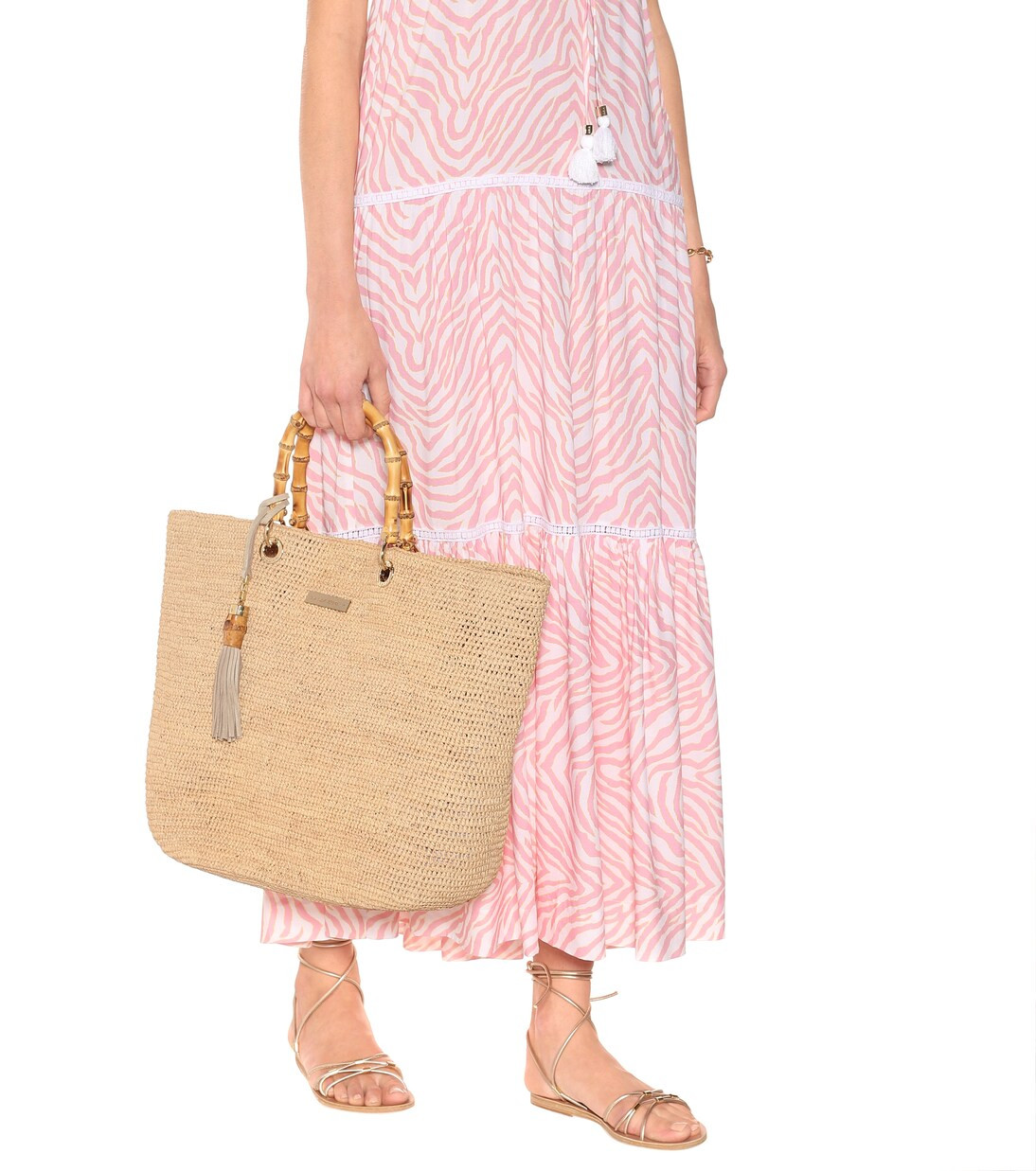 Savannah Bay Medium raffia tote | Mytheresa (UK)