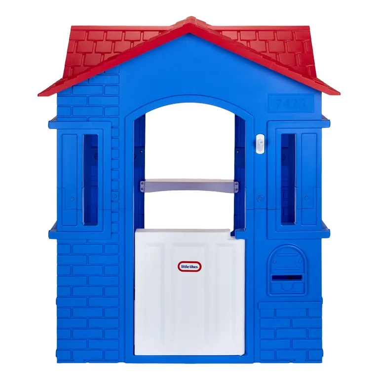 Little Tikes Cape Cottage- Red & Blue Playhouse Indoor & Outdoor with Working Door and Windows, B... | Walmart (US)