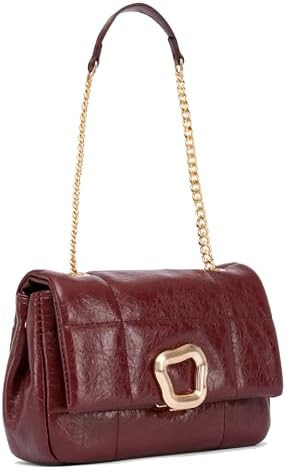 NEWBELLA Women's Small Square Bag with Chain Strap - Versatile Shoulder or Crossbody Bag, Fashion... | Amazon (US)