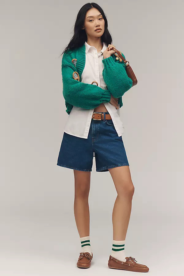 Raye Mid-Rise Relaxed Jean Shorts | Anthropologie (US)