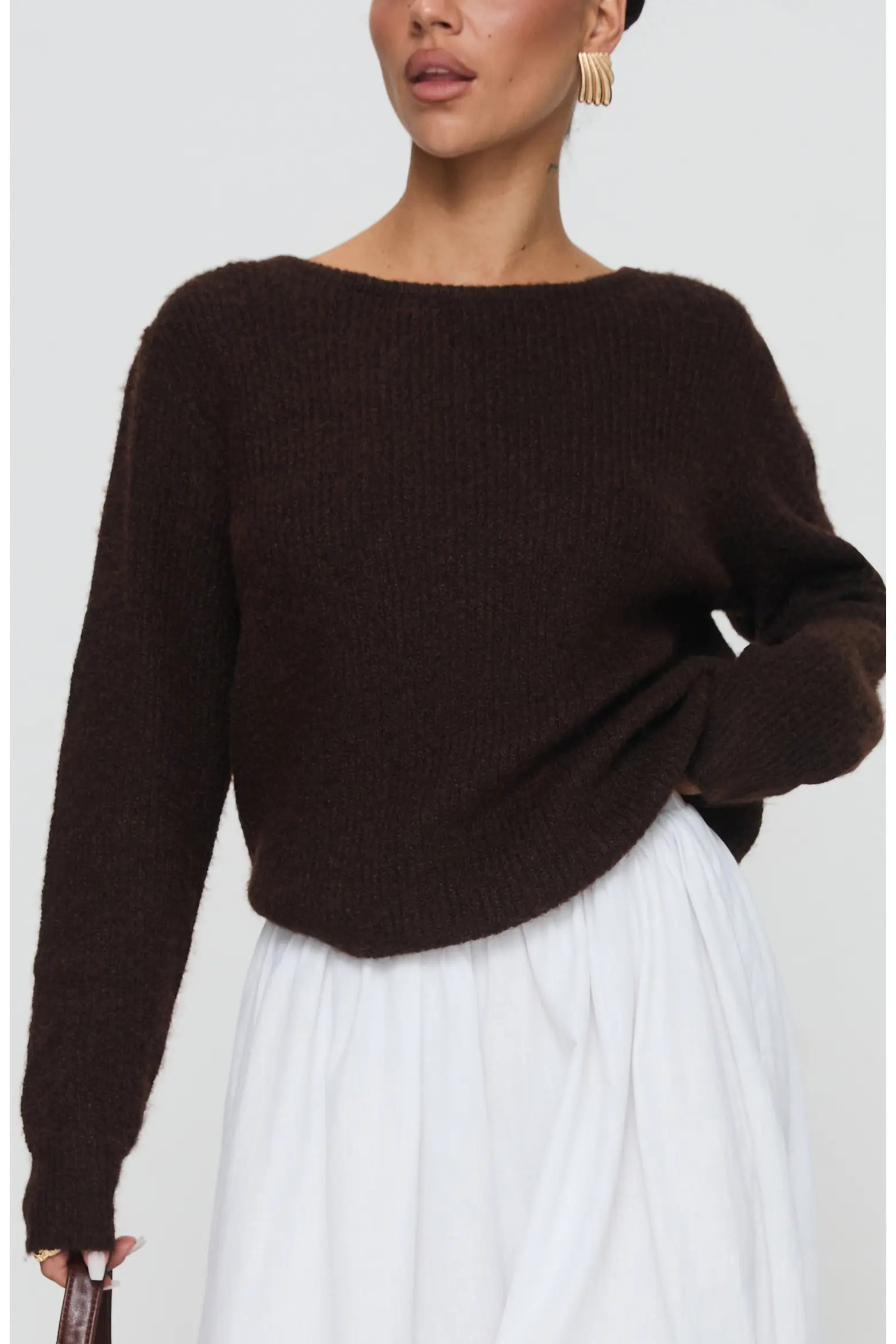Princess Polly Abrams Boat Neck Sweater (Women) | Nordstrom | Nordstrom