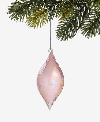 Holiday Lane Pastel Shine Glass Twist Drop Ornament, Macy's Exclusive  - Macy's | Macy's