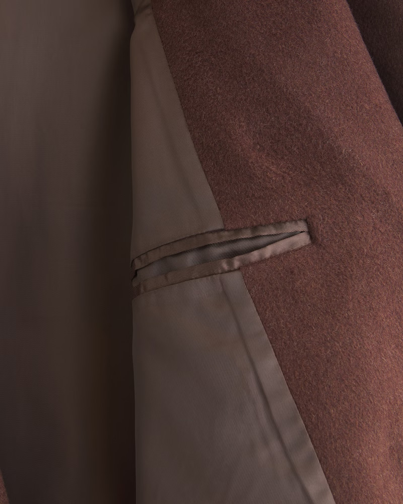 Women's Wool-Blend Double-Breasted Coat | Women's New Arrivals | Abercrombie.com | Abercrombie & Fitch (US)