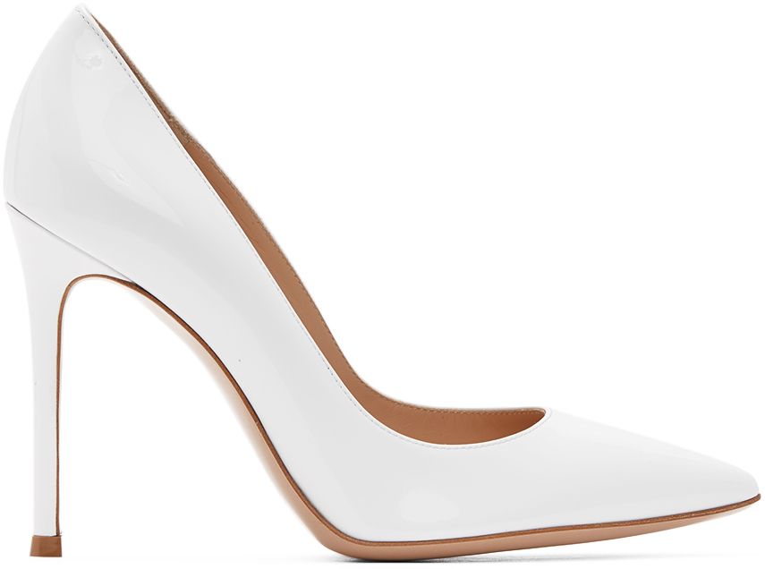 White Patent Gianvito Pumps | SSENSE