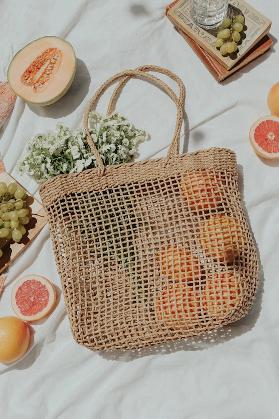 Come Sea Me Beige Woven Tote | Lulus (US)