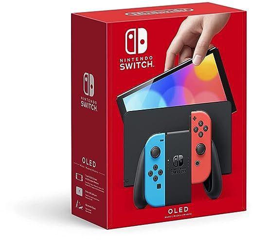 Nintendo Switch – OLED Model w/ Neon Red & Neon Blue Joy-Con | Amazon (US)