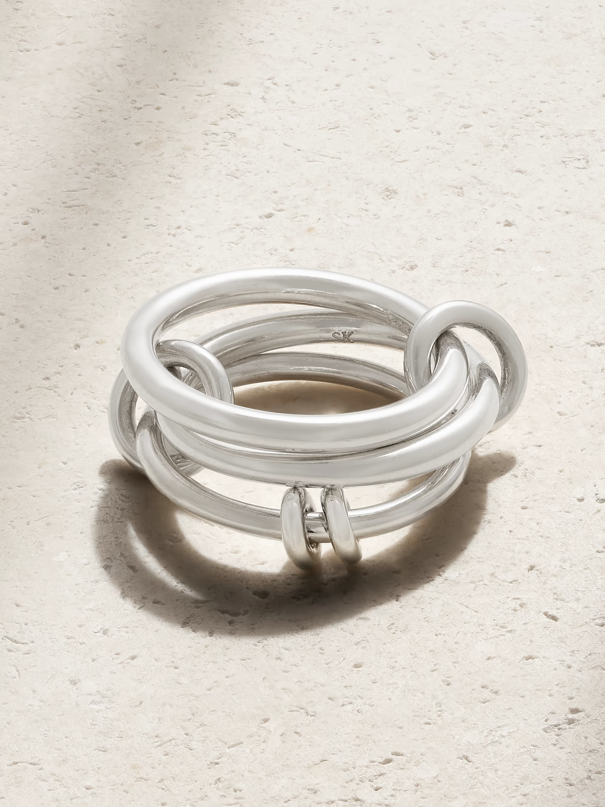 SPINELLI KILCOLLINRaneth set of three sterling silver rings | NET-A-PORTER (US)