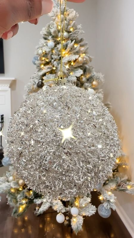 The prettiest tinsel ornament. They are huge too. Christmas decor. Christmas trees. Christmas ornaments. Holiday home finds. Under $5! Target finds. Target Christmas 

#LTKhome #LTKHoliday #LTKSeasonal