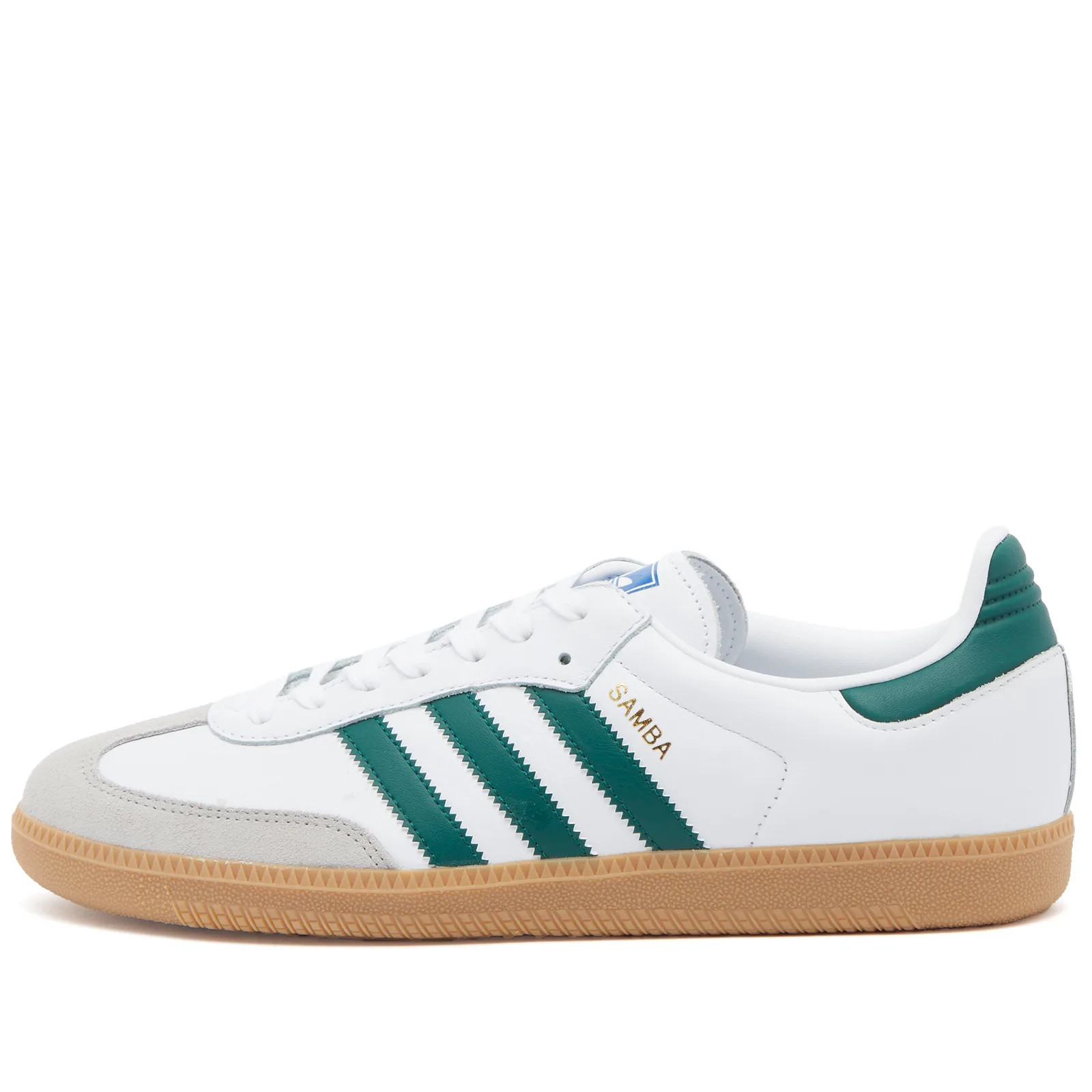 Adidas SAMBA OG White/Collegiate Green/Gum 3 | END. Clothing
