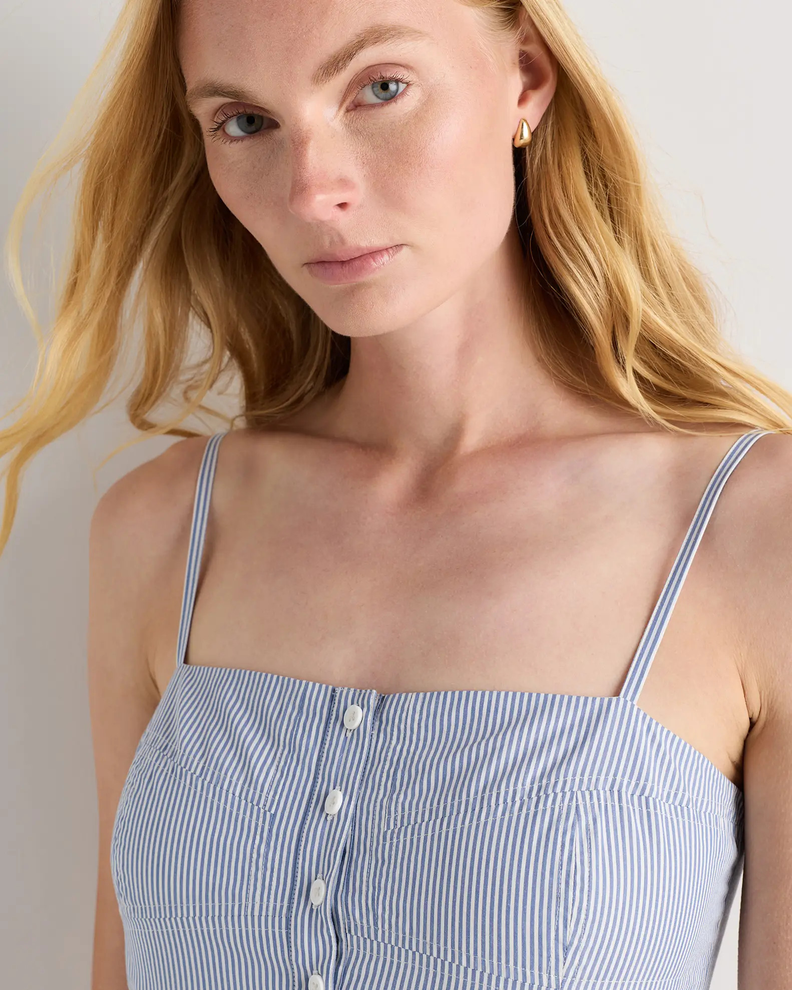 100% Organic Cotton Poplin Spaghetti Strap Maxi Dress | Quince