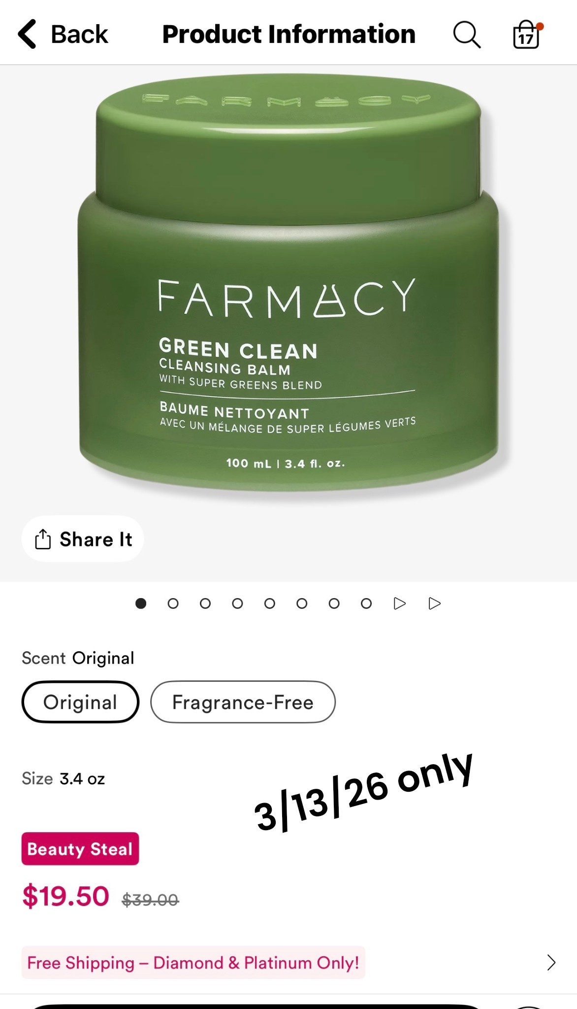 One of my top shelf cleansing balms is on sale today, 3/13/26 at Ulta 💕

#LTKBeauty #LTKgrwm #LTKmorningroutine