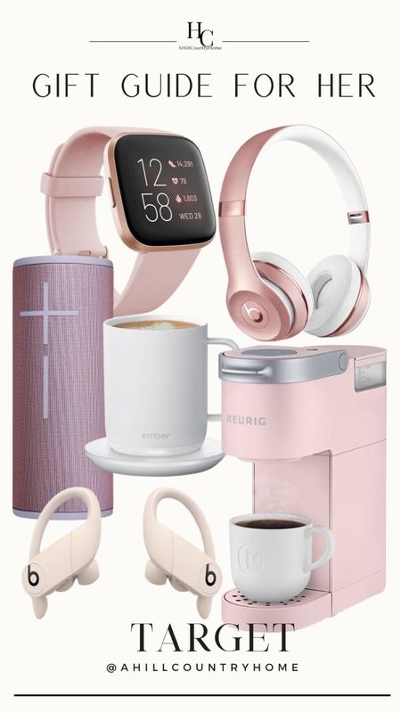 Gift ideas for her! 

Follow me- @ahillcountryhome for daily shopping trips and styling tips

Christmas decor, holiday decor, Target finds, Target gift guide, Target Christmas, Christmas finds, holidays, Christmas, beats, Apple Watch, beats over the ear headphones, pink Keurig, ember mug, pink speaker

#LTKHoliday #LTKGiftGuide #LTKunder100