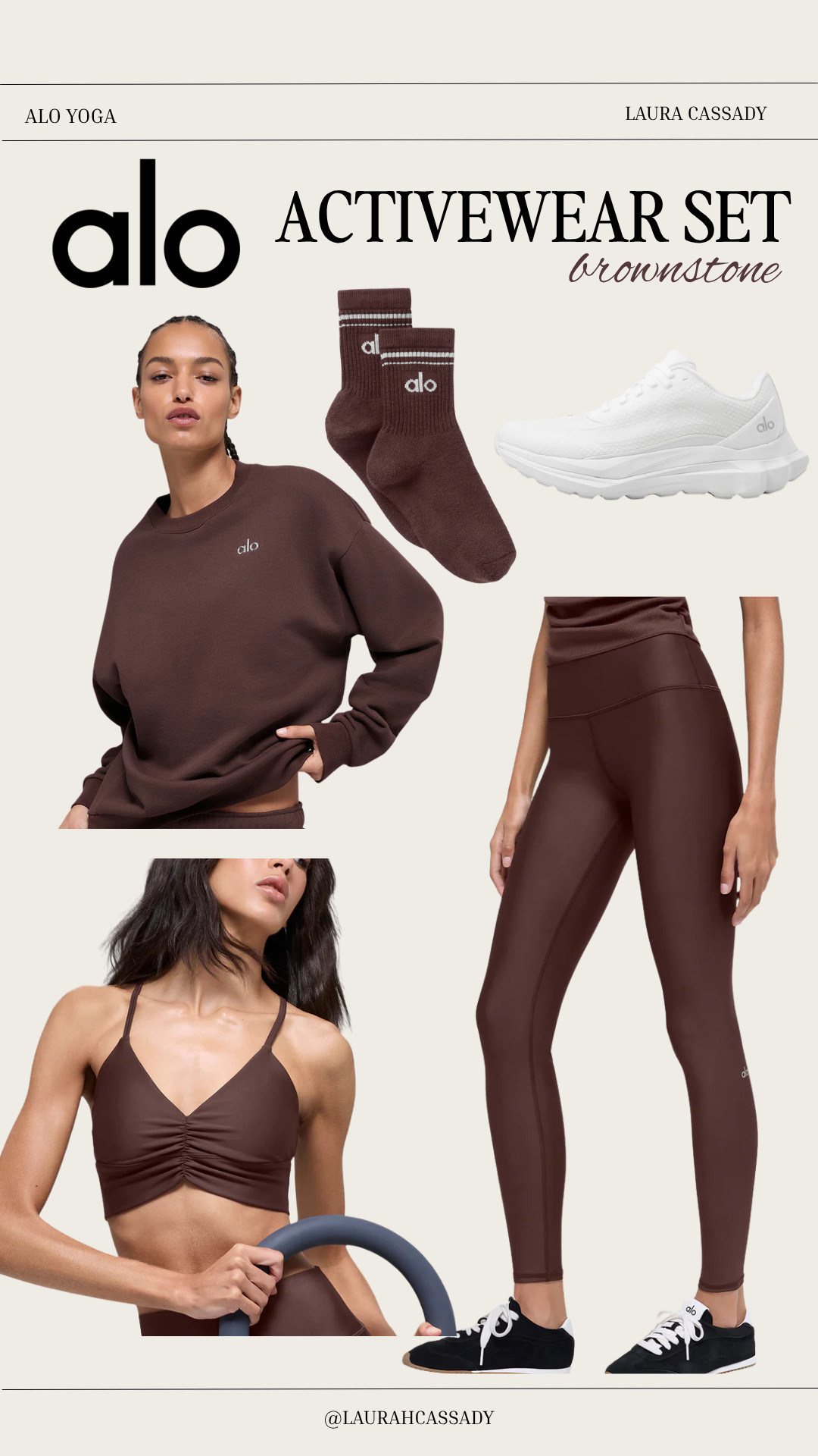 Obsessed with this new brownstone activewear set 🤎 The perfect mix of sleek, comfy, and sculpting — ideal for workouts, errands, or just lounging in style. 

 #AloYoga #ActivewearSet #AthleisureOutfit #FitnessFashion #WorkoutOOTD #NeutralStyle #CozyChic #MinimalAesthetic #LTKSeasonal #LTKU #LTKStyleTip