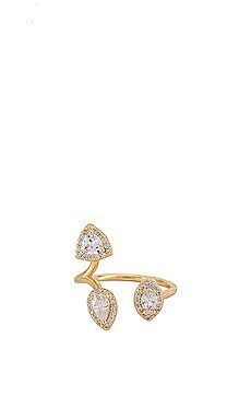 Lili Claspe Jas Cuff Ring in Gold & Cubic Zirconia from Revolve.com | Revolve Clothing (Global)