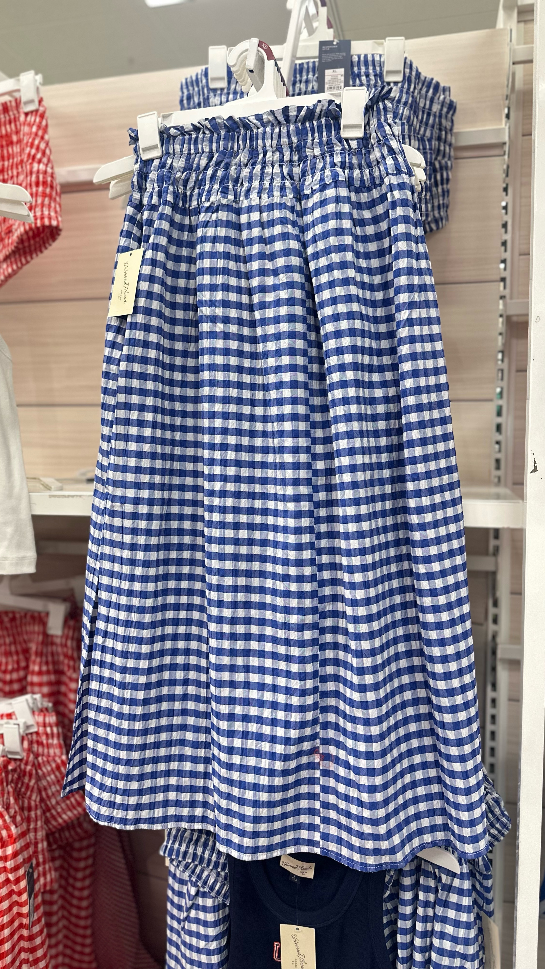 How cute are these gingham skirts for summer and July 4th??

Now to decide which color to grab!!

They will, no doubt, sell out fast! 

