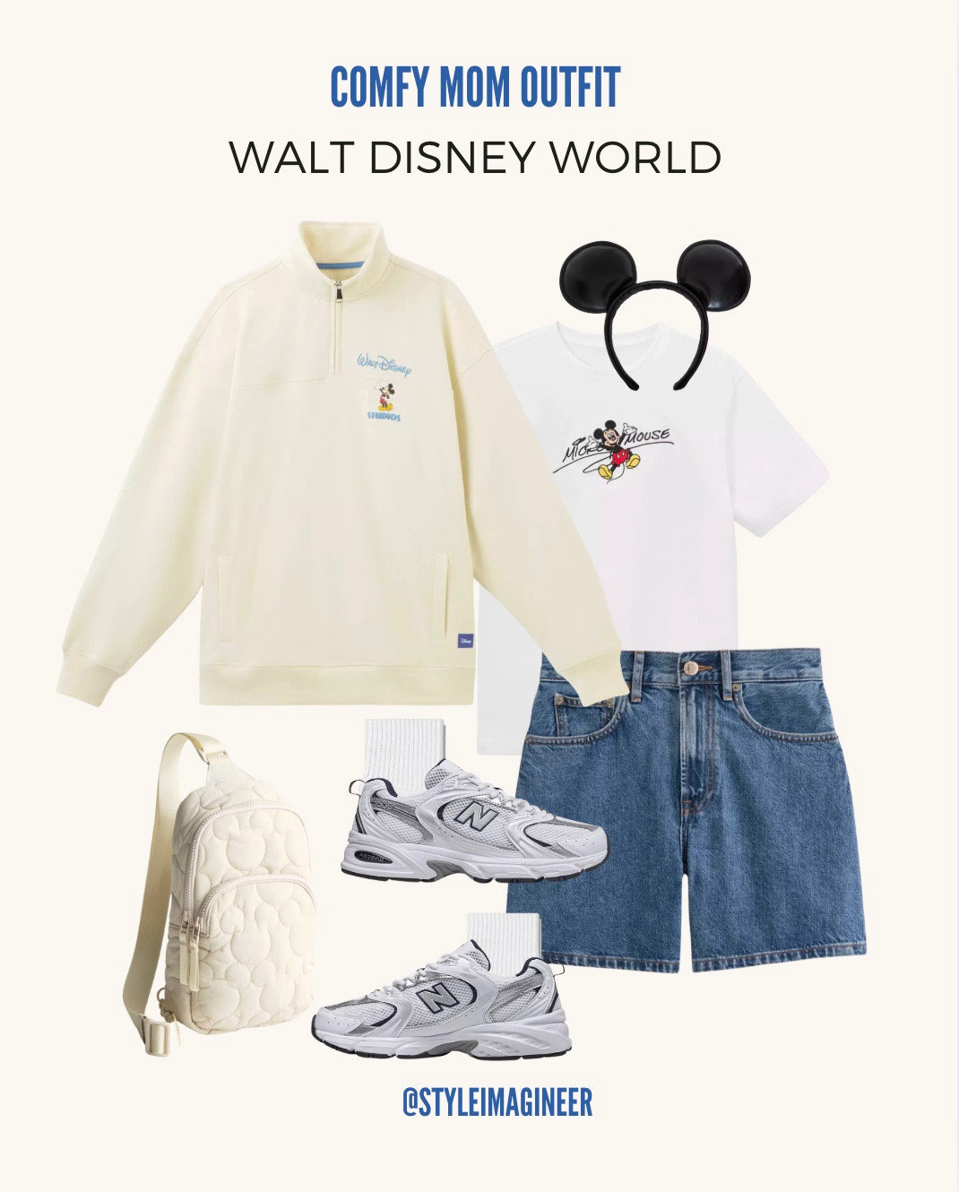 A comfy Mom outfit for walking around Walt Disney World. Of course you also want to be cute at the parks. 

 #LTKmomlife #LTKMidsize #LTKTravel