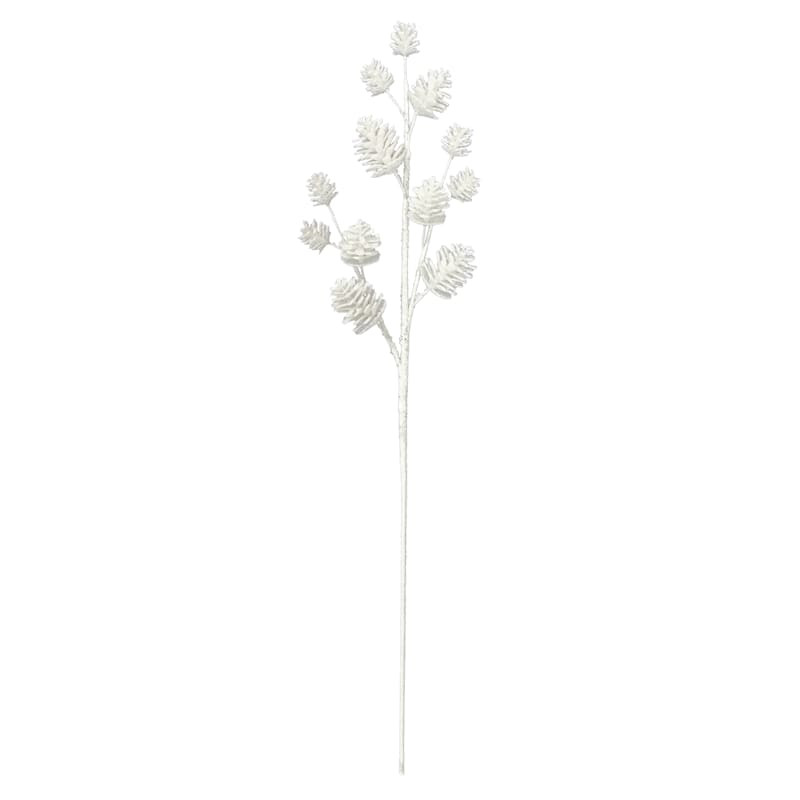 White Pinecone Stem, 31" | At Home