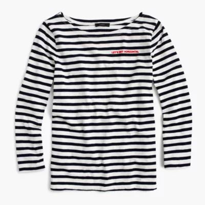 Limited-edition National Stripes Day T-shirt in "Let's Get Horizontal" | J.Crew US