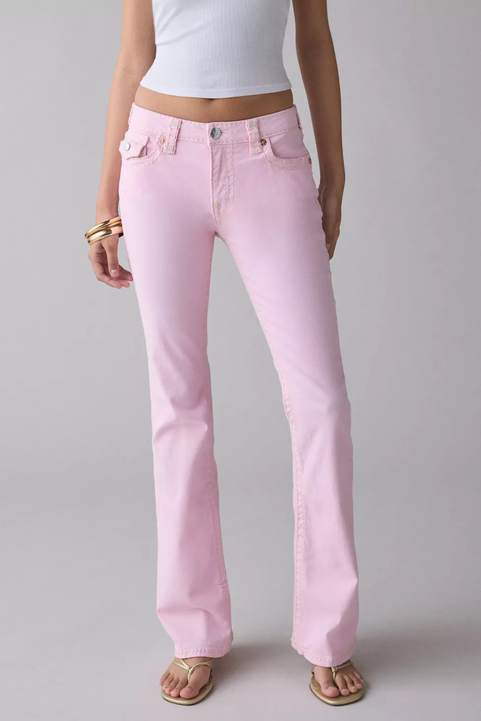 True Religion Becca Fairytale Super T Flap Mid-Rise Bootcut Jean | Urban Outfitters (US and RoW)