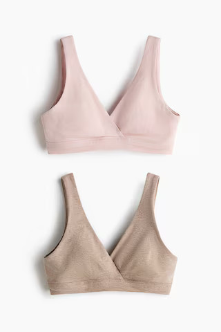 MAMA 2-pack Cotton Nursing Bras | H&M (US + CA)