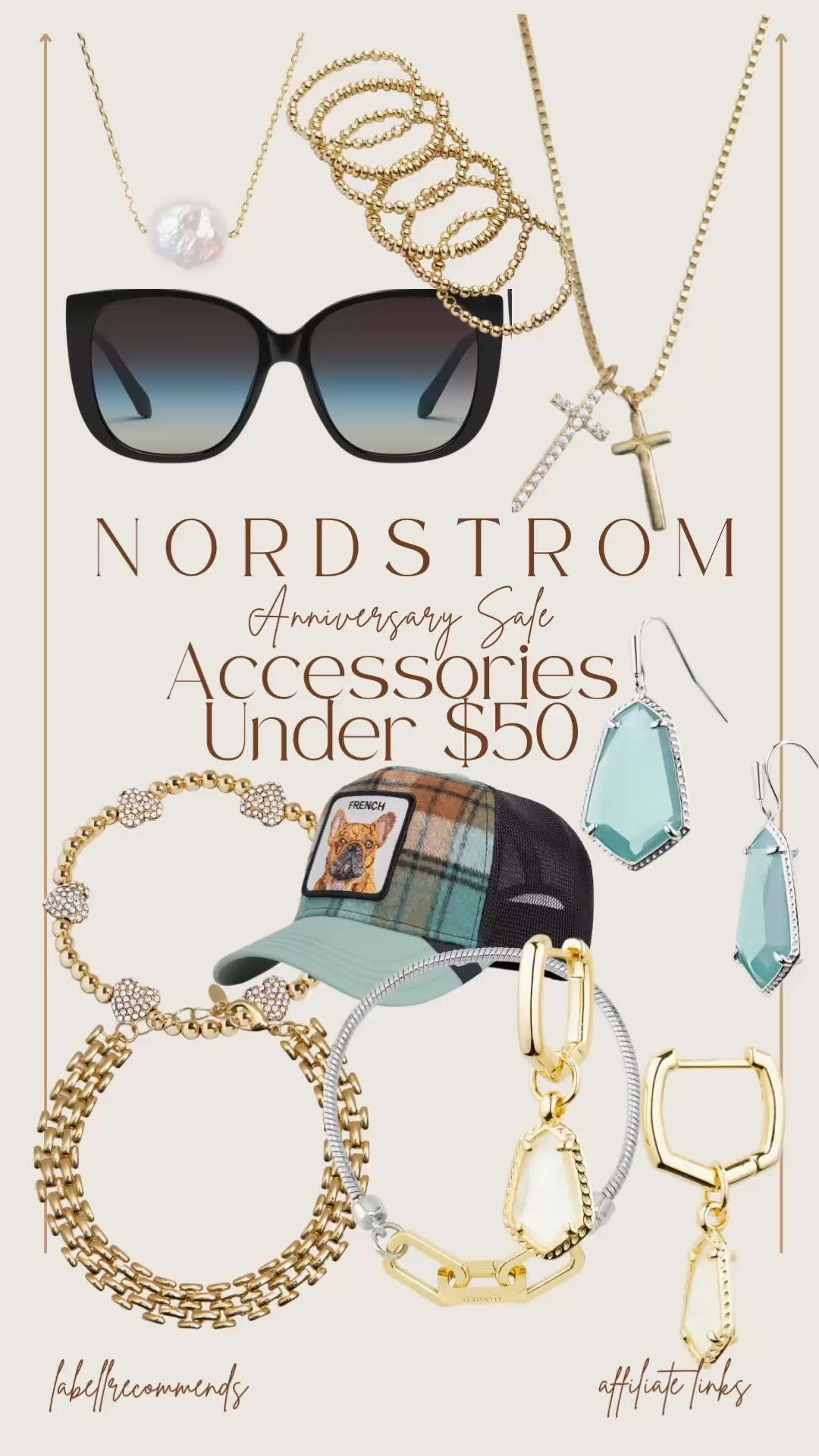 Nordstrom Anniversary Sale-accessories under $50. Nordstrom has bracelets, earrings, necklaces and sunglasses all on sale and the perfect final touches to any outfit! 

#nordstrom #nordstromanniversarysale #nordstromunder50 #accessories 

Nordstrom, Nordstrom anniversary sale, accessories under $50, necklace, bracelet, sunglasses, trucker hats, Kendra Scott earrings 

#LTKSaleAlert #LTKFindsUnder50
