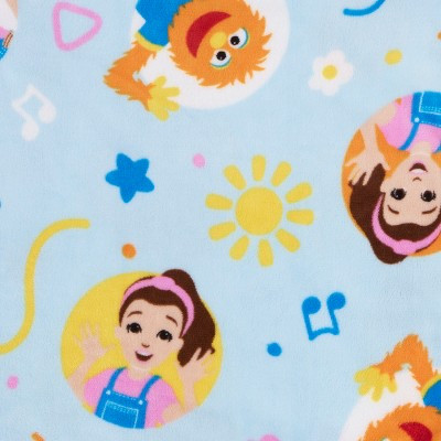 Ms. Rachel Happy Patchwork Toddler Blanket, Blue | Target