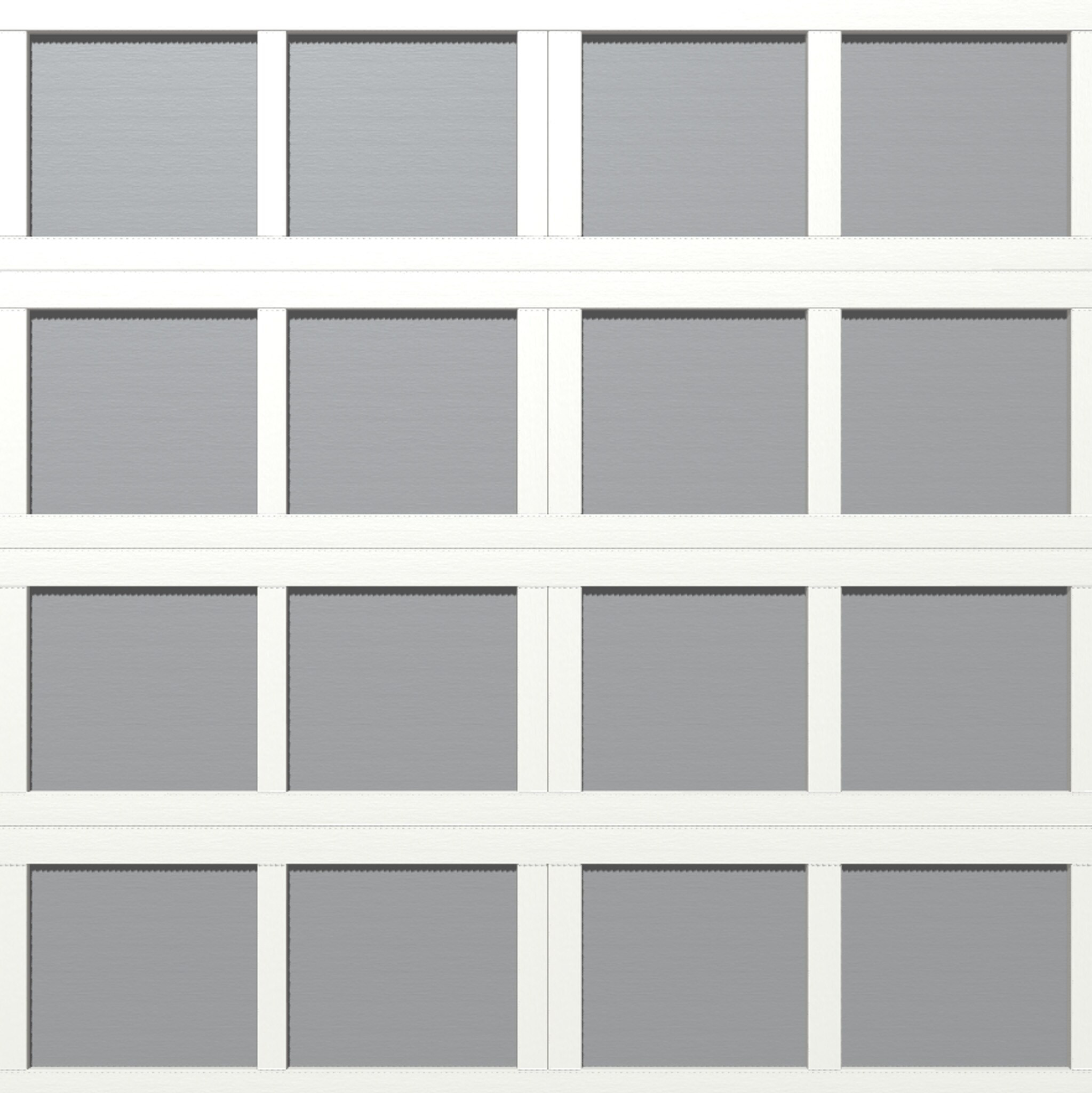 Wayne Dalton Classic Steel Model 9405 8-ft x 8-ft 10 R-Value Insulated White, Gray Single Garage Door one_size | WD9405NPWGY88 | Lowe's