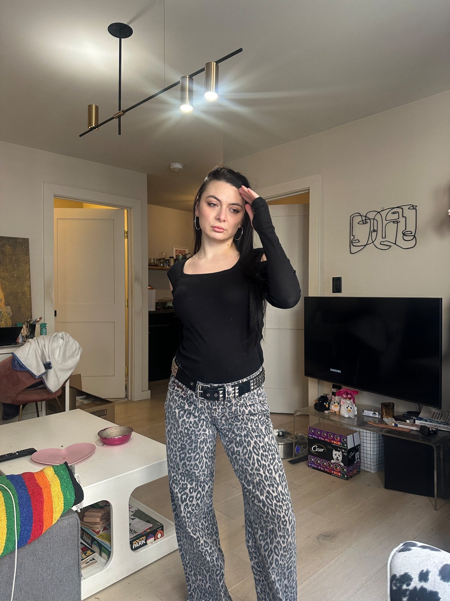 i love my cheetah jeans 

#LTKootd