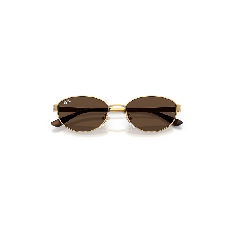Ray-Ban Rb3774d Sunglasses Arista Gold Frame Brown Lenses 55-19 | Ray-Ban (US)