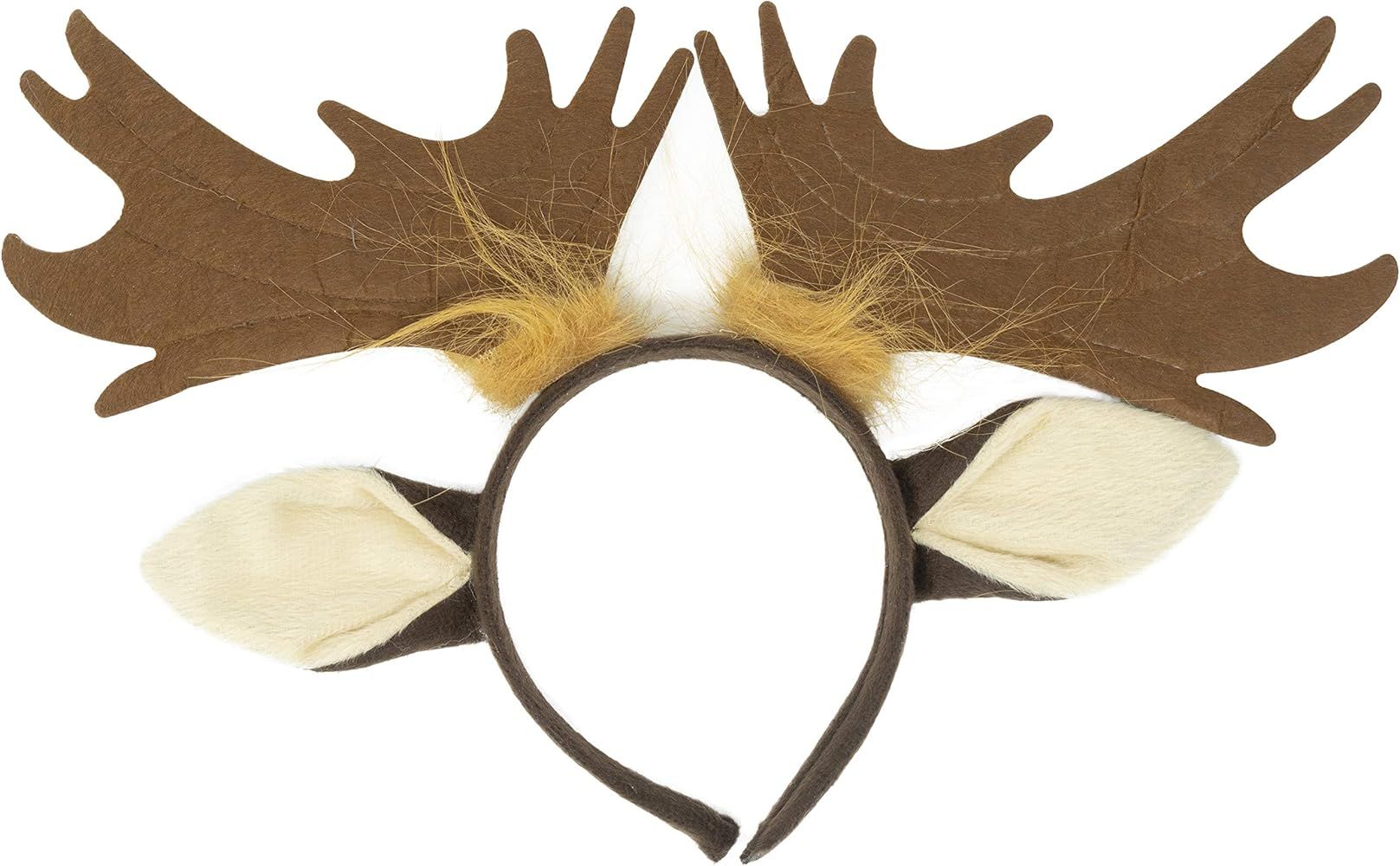Moose Antlers Headband Accessory Set - Fits Adults and Kids | Amazon (US)