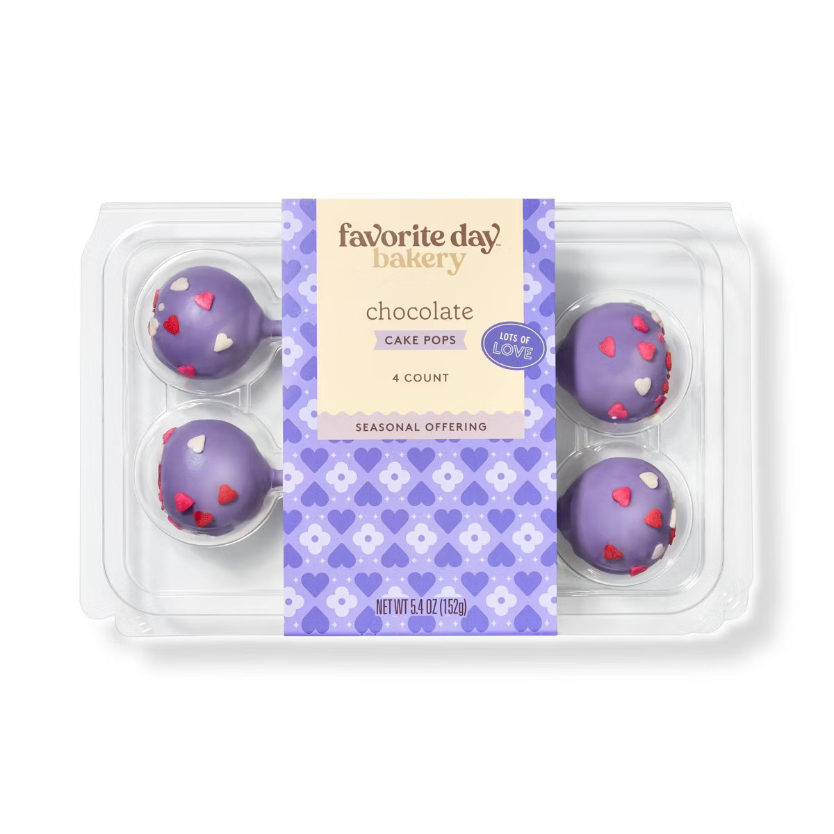 Valentine's Chocolate Cake Pops - 5.4oz/4ct - Favorite Day™ | Target