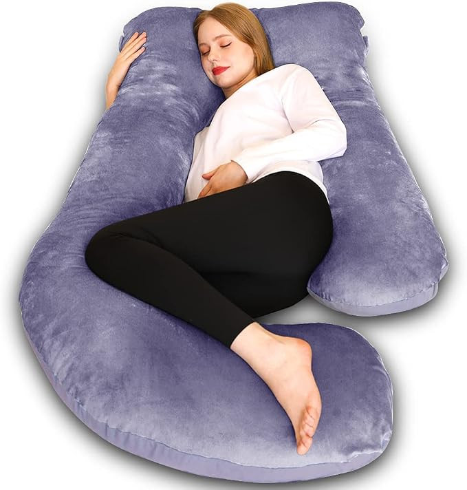 Chilling Home Pregnancy Pillow, U Shaped Full Body Maternity Pillow 58 inch, Pregnant Women Must ... | Amazon (US)