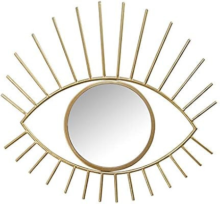 Stratton Home Décor Stratton Home Decor Gold Metal Eye Wall Mirror | Amazon (US)