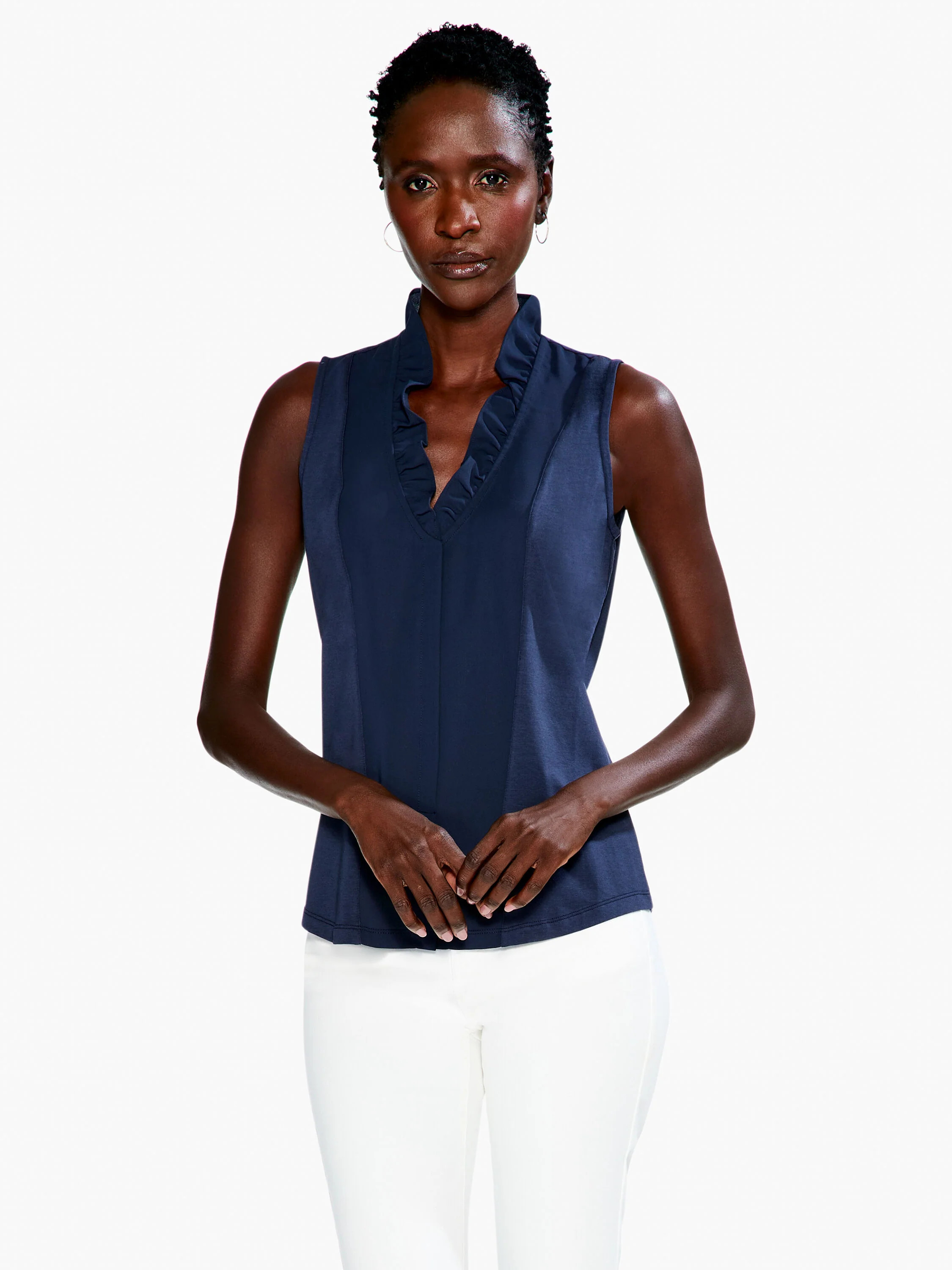 Ruffled Around Tank | Shop Simon