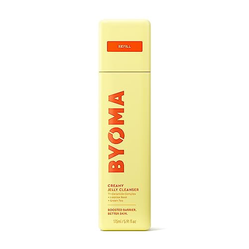BYOMA Creamy Jelly Cleanser Refill - Hydrating Facial Cleanser for Skin Barrier Repair - Tri-Ceramide Face Wash for Sensitive Skin - Gently Removes Makeup & Excess Oil - 5.91 fl oz Refill | Amazon (US)