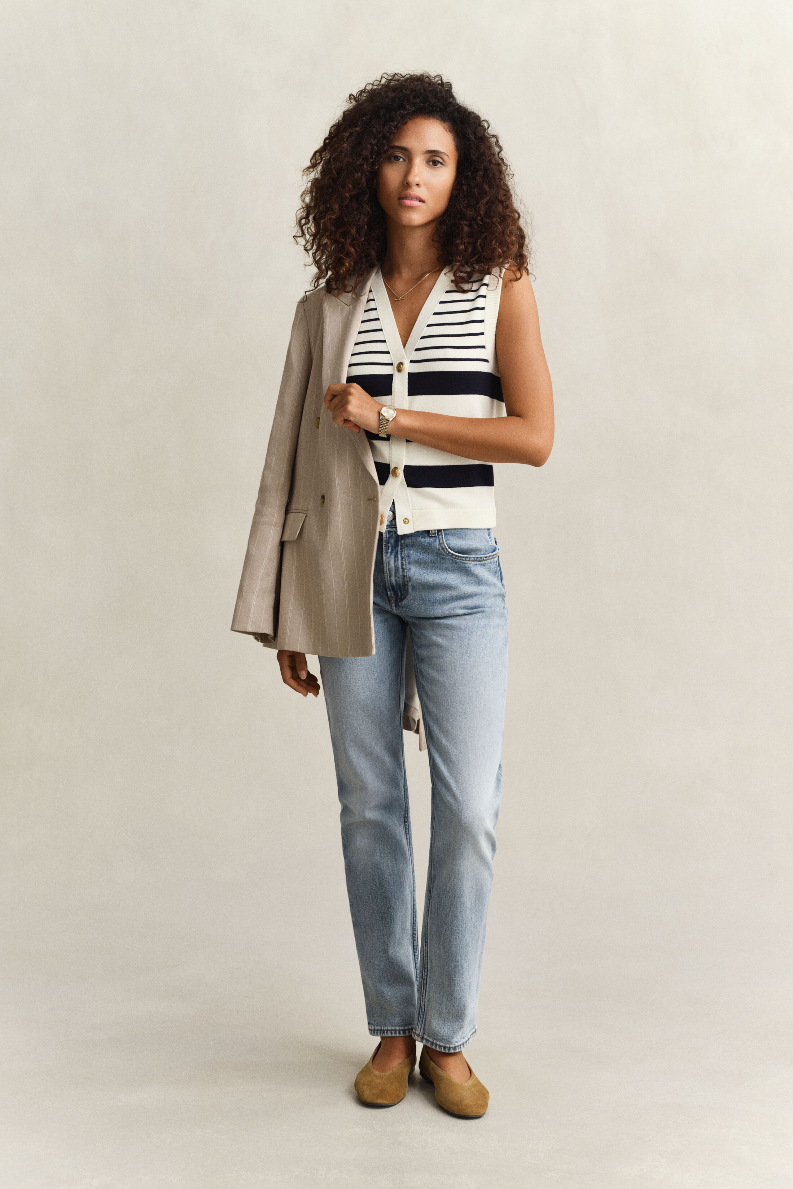 Striped Knit Vest | Gant