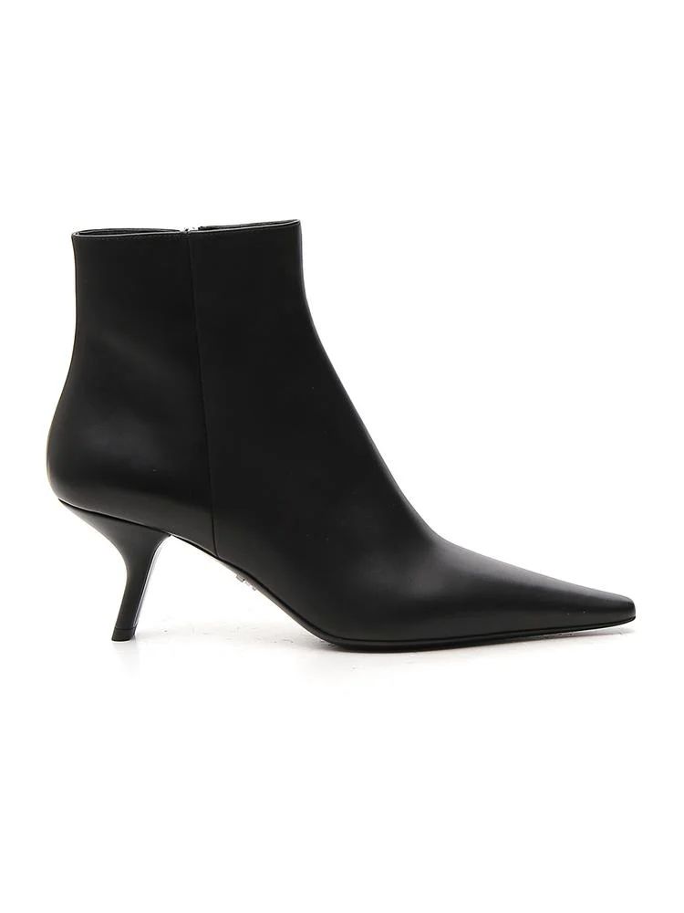 Prada Pointed Toe Ankle Boots | Cettire Global