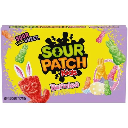 SOUR PATCH KIDS Bunnies Soft & Chewy Easter Candy, 3.1 oz | Walmart (US)
