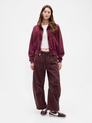 Mid Rise Twill Easy Horseshoe Pants | Gap (US)